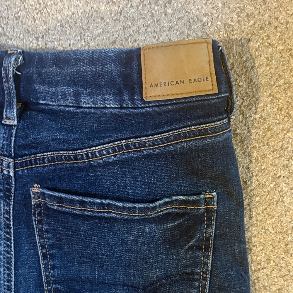American Eagle Outfitters Dark Blue Curvy super high-rise Flare - Picture 6 of 6